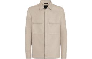 Рубашка Zegna с нагрудными карманами из льна Ermenegildo Zegna, светло-бежевый