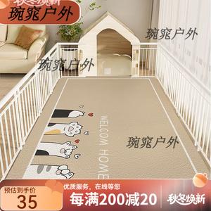 Y U-LIVE Ковер 160х200 см из ПВХ, моющийся, нескользящий, для входной двери, для домашних животных, цвет хаки