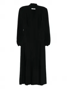 Плиссированное платье миди Vivetta, черный