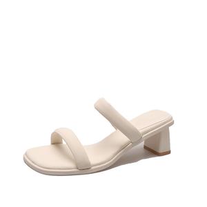 TAFN Женские бежевые сандалии устойчивые к истиранию