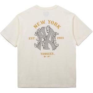 New Era Футболка унисекс цвета слоновой кости White