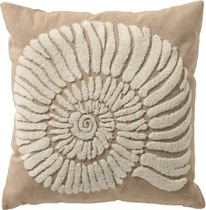 Декоративная подушка Morgan 45x45 см, бежевый, пляж и ракушки Dutch Decor