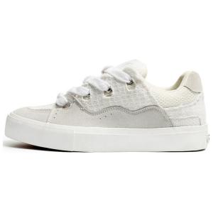 Антискользящие износостойкие низкие скейтерские кроссовки Unisex AGSDON, White-HD14037