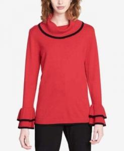 Капюшон Calvin Klein с двойным оборкой, Rouge/Black1 Rge W/Black