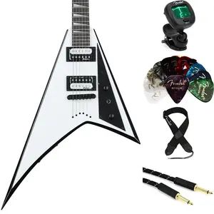 Jackson Rhoads JS32T Essentials Bundle - белый с черными фасками