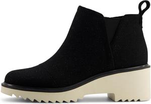 Женские ботильоны TOMS Maude на танкетке EVA в стиле Челси, Black