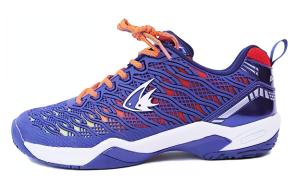 Бадминтонные туфли унисекс с низким верхом синего цвета Double Fish, синий