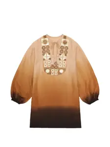 Мини-платье Andrea Fortela, бежевый