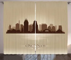 Шторы ABAKUHAUS Cincinnati Rustic, Modern Dark Vintage, универсальные ленточные шторы для гостиной с петлями и крючками, 280 x 175 см, темно-коричневый оттенок яичная скорлупа Abakuhaus