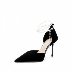 ANGEL BOY Туфли на высоком тонком каблуке женские, черные