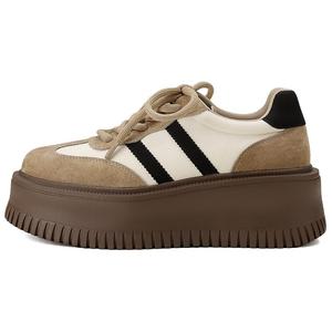 GOLDLION Женские низкие скейтерские кроссовки песочного цвета, цвет Sand