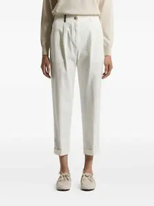 Брюки с эластичным поясом Peserico, белый