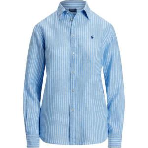 Классическая рубашка в полоску Polo Ralph Lauren, синий