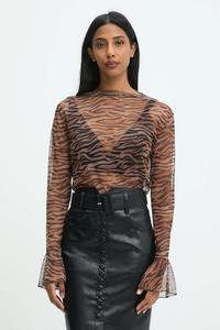 Блузка Answear.Lab, коричневый