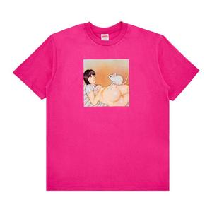 Футболка Supreme Mouse Tee, Fuchsia