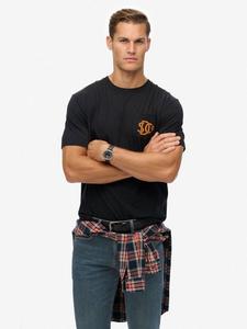 Хлопковая футболка Regular Fit с принтом Merchant Superdry, Lauren Navy