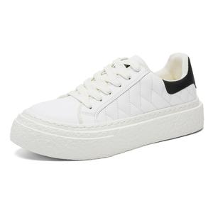 MUYI Мужские низкие скейтерские кеды белые, цвет White