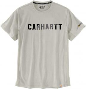 Мужская футболка Carhartt 105203 Force свободного кроя средней плотности с коротким рукавом и графикой, Malt
