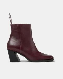 Женские кожаные ботильоны Karole Camper, бордовый