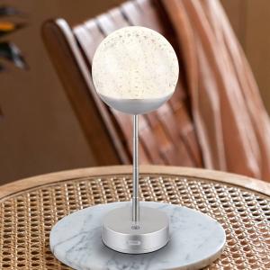 Светодиодная настольная лампа Globo Lighting Gavin, акриловое стекло - 1 пламя - серебро