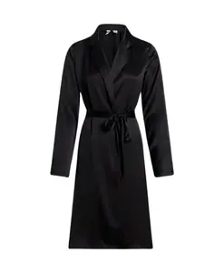 Пальто с поясом Calvin Klein, черный