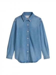 Marc O'Polo DENIM Свободная джинсовая блузка светло-голубого цвета