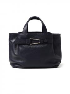 COCCINELLE Кожаная сумка темно-синего цвета - (Ш)26 x (В)23 x (Г)13 см