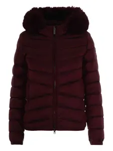 Стеганая куртка с капюшоном и отделкой Colmar, красный