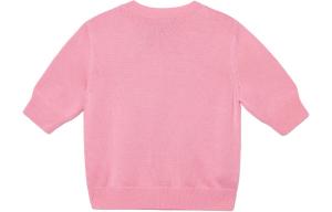 Свитер женский Gucci с вышитым принтом, розовый