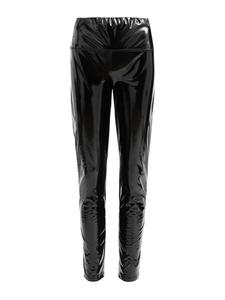 Кожаные штаны AllSaints Skinny Leggings, черный