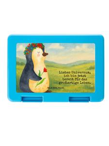 Mr. & Mrs. Panda Дизайн Bentobox: пингвин, цветок, надпись (белый цвет)