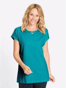 Длинная рубашка бирюзового цвета Sieh an!