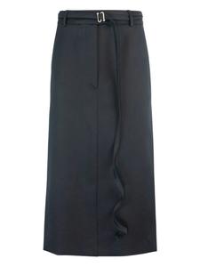 Юбка миди с поясом Sportmax, черный