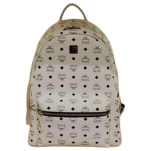 MCM Рюкзак Stark с отделкой из кожи наппа, средний размер, унисекс, белый