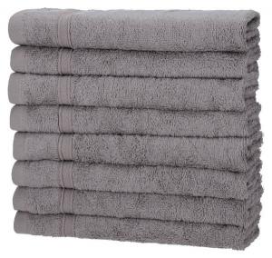 8 шт Набор полотенец Hometex Premium Textiles aus Bambus, 30x1x50 см цвет kiesel