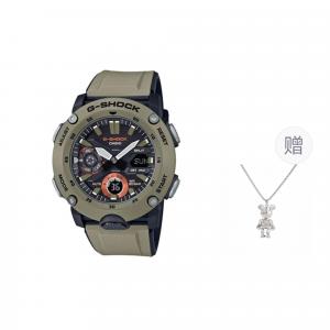 G-SHOCK Часы G SHOCK Quartz Movement Resin Strap Watch Unisex Black Dial, Brown Gray