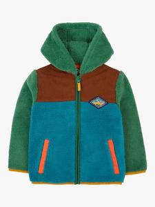 Детская куртка Bracken Fleece Frugi, Green/Hotchpotch