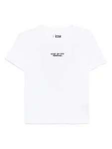Футболка с вышитым логотипом Izzue, белый