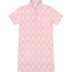 MLB Женское розовое платье с короткими рукавами