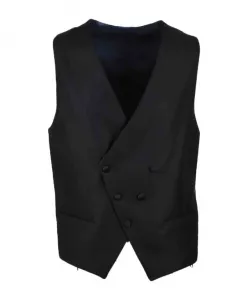 Элегантный жилет из полиэстеровой смеси. Alessandro Dell'Acqua, синий