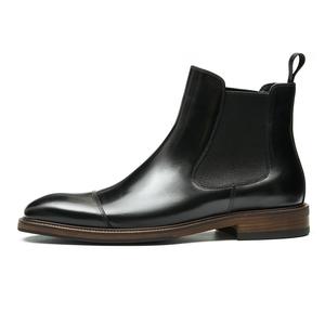 Мужские короткие челси ASTON M.JAZZ, черный leather lining