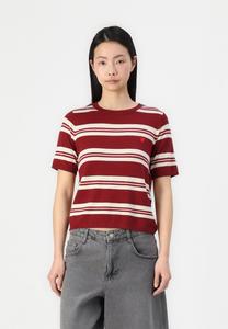 Джемпер Vero Moda VMCARMELIA O-NECK PULLOVER , Syrah/Rose Elgance/Birch/Multi-Coloured