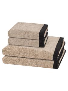 Cawö Полотенце 'Lifestyle Splash' в бежевом цвете