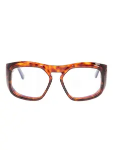 Очки в прямоугольной оправе VALENTINO GARAVANI EYEWEAR, коричневый