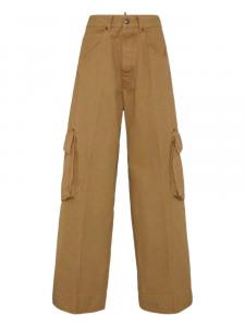 DSQUARED2 широкие брюки карго, коричневый