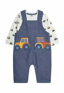 Комбинезон с аппликацией в виде трактора и карманами, стандартного кроя. Jojo Maman Bébé, Chambray
