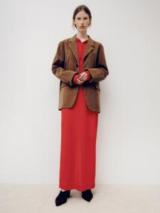 Прозрачная вязаная юбка Miesrohe, цвет Red[046]