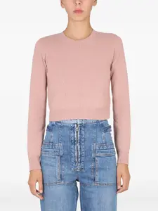 Свитер с круглым вырезом STELLA MCCARTNEY, розовый