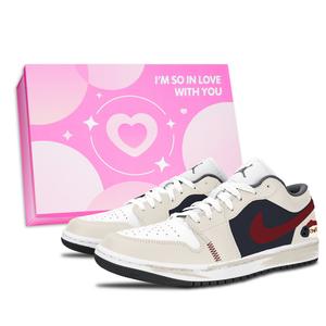 Air 1 устойчивые к истиранию низкие баскетбольные кроссовки Unisex Beige Jordan, бежевый