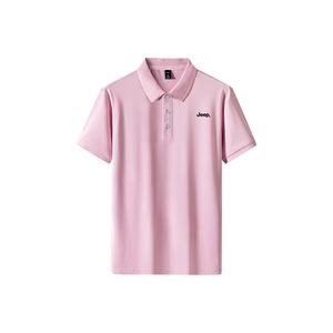 Футболка-поло Unisex Polo Collar Thin Jeep, розовый